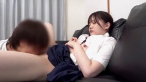 野球観戦デートの後のエロ性交！亀頭舐め主観フェラと正常位でズコって中出し